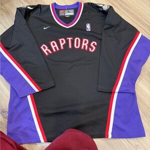 Rare vintage raptors Nike hockey style jersey